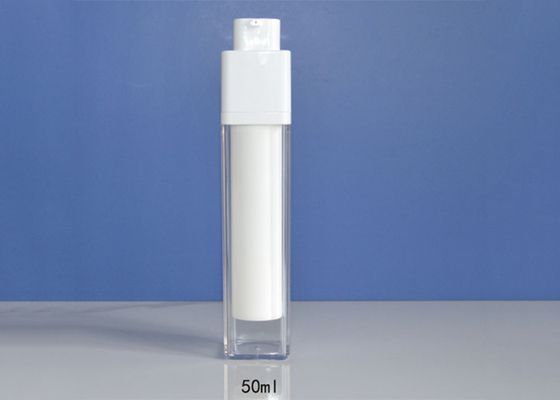Altezza senz'aria cosmetica trasparente della bottiglia 161mm dell'asse 50ml rettangolare